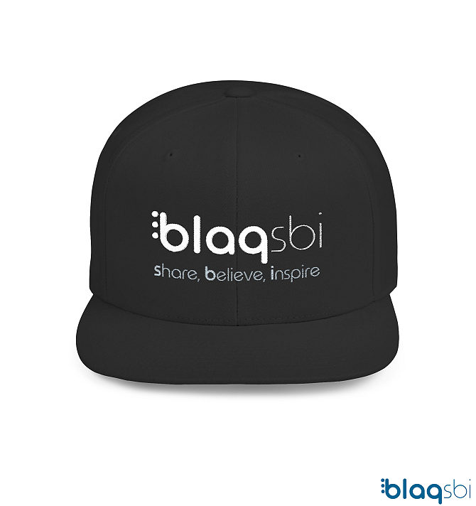 Blaqsbi | Product: Blaqsbi Unisex Flat Bill Hat This Yupoong 6-panel cap is a modern Blaqsbi | Product: Blaqsbi Unisex Flat Bill Hat This Yupoong 6-panel cap is a modern