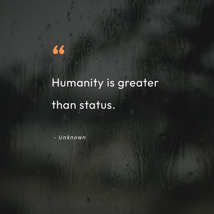In a world where status often defines people, humanity remains the true mark of greatness. Wealth,...